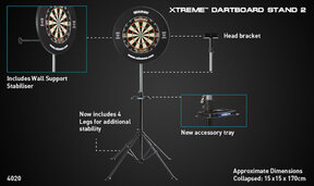 Winmau Dartboardständer Xtreme2 Winmau Dartboardständer Xtreme2 - Winmau Shop Wien