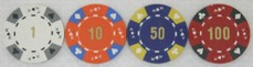 Pokerchips mit Wert - Pokerstore Wien 5